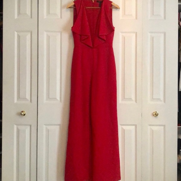 Red bcbg jumpsuit - Picture 5 of 5